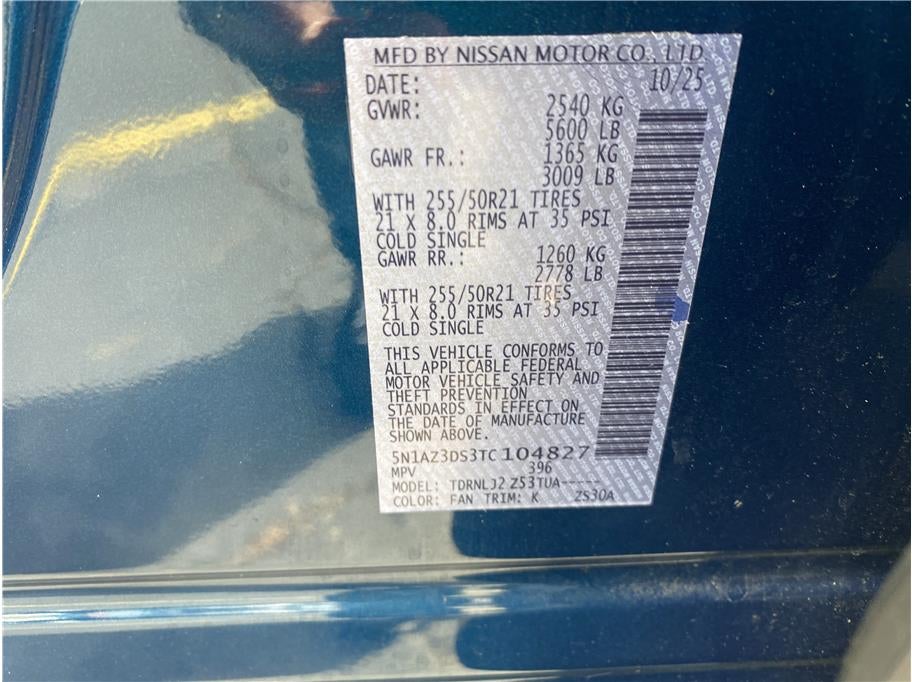2026 Nissan Murano Platinum Sport Utility 4D