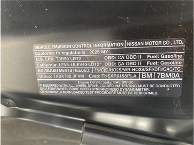 2026 Nissan Murano Platinum Sport Utility 4D