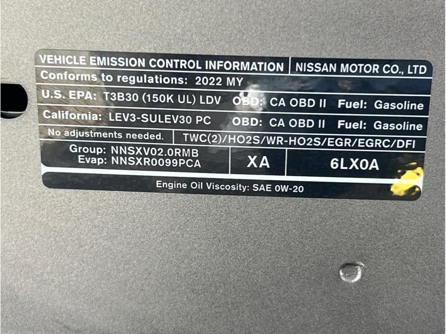 2022 Nissan Sentra SV Sedan 4D