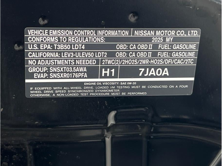 2025 Nissan Armada Platinum Sport Utility 4D