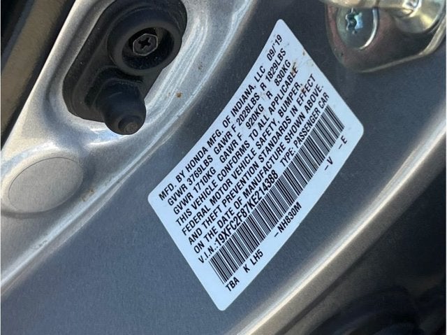 2019 Honda Civic Sport Sedan 4D