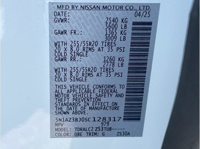 2025 Nissan Murano SV Sport Utility 4D